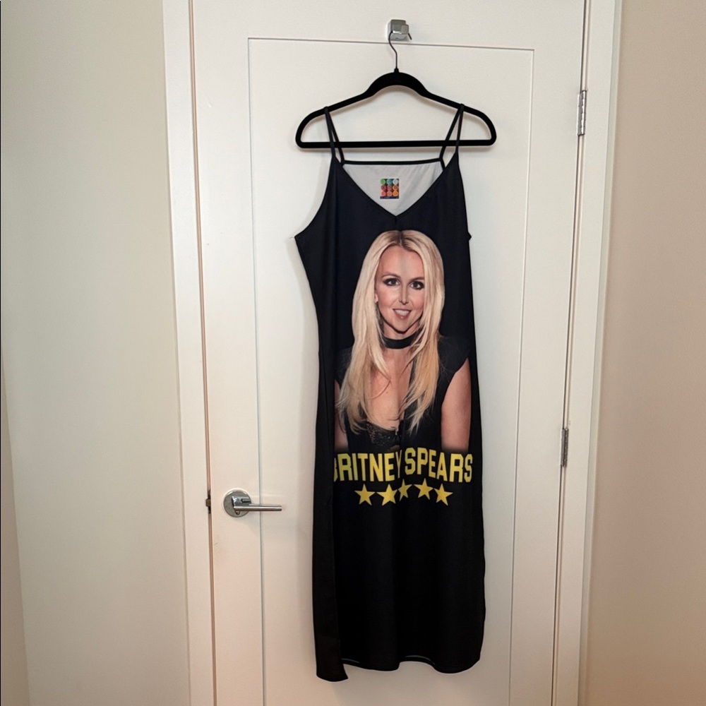 Britney Spears Black Maxi Dress